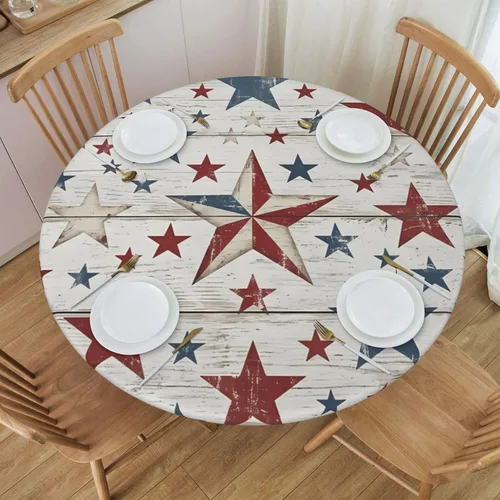 Vista 19 de Decorative Round Tablecloth Fitted Elastic 26" - 30" Butterfly Waterproof Table Cloth Cover Stretch Table Pad Cover for Parties Weddings Banquet