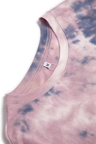 Vista 5 de Remidoo - Camiseta informal de manga corta para mujer, cuello redondo, corte amplio, con estampado de arcoíris