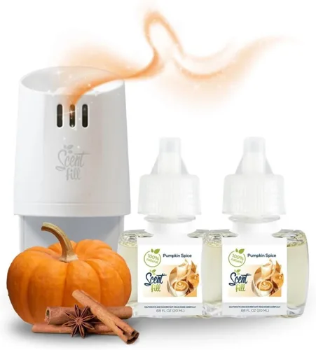 Vista 9 de Scent Fill Ambientador Enchufable de Glaciar 100% Natural, Repuestos de Aceite Perfumado, 2 Repuestos + Difusor