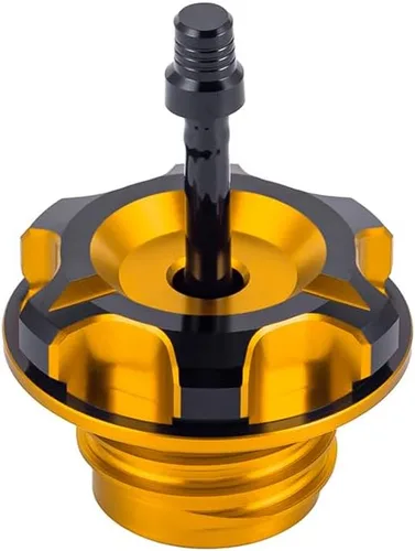 Vista 7 de Advanblack Axion Tapa de Tanque de Combustible de Aluminio Billet con Manguera de Ventilación Compatible con Harley Touring, Road Glide, Street