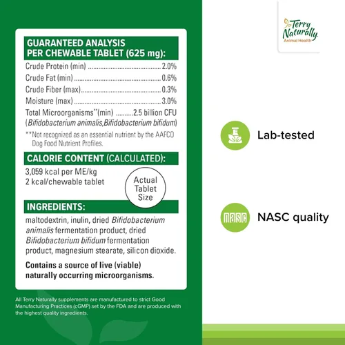 Vista 2 de Terry Naturally Animal Health Probiotic Daily - Digestivo - 60