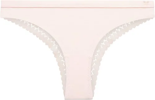 Vista 6 de Jessica Simpson Ropa interior para mujer - Paquete de 3 bragas Tanga de encaje de microfibra (S-XL)