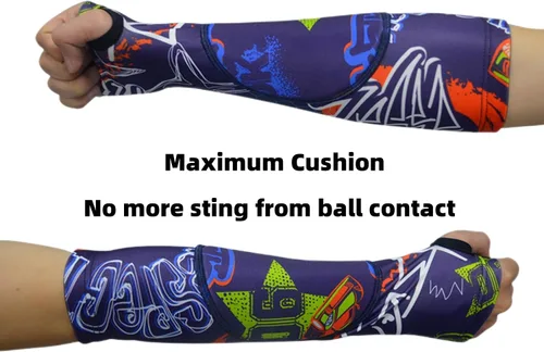 Vista 2 de Topeter Mangas de brazo de voleibol para niños, almohadillas para brazos para niñas y niños, 1 par