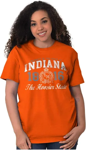 Vista 17 de Indiana Midwestern Souvenir Tourist in Crewneck Camisetas Mujer