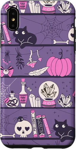 Vista 11 de iPhone 16 Vintage Witchy Magical Witch Tool box Cute Halloween Purple Case