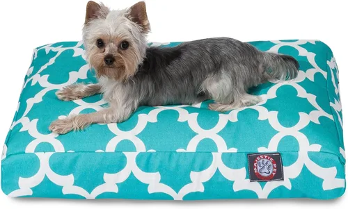 Vista 23 de Majestic Pet Products - Cama rectangular pequeña para perros y mascotas con cubierta extraíble lavable y enrejado gris
