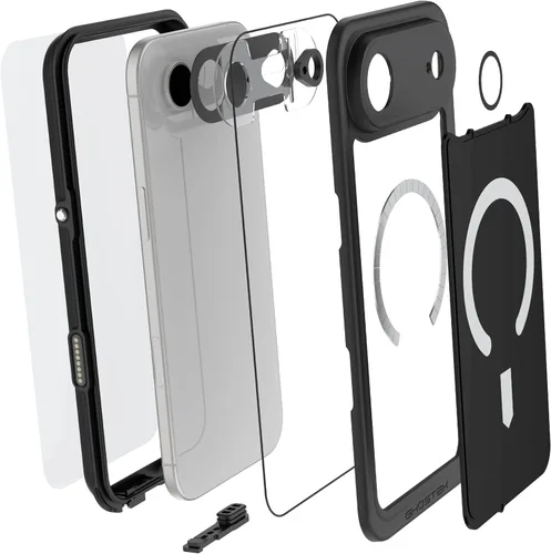 Vista 71 de Ghostek NAUTICAL funda delgada para iPhone 14 Plus a prueba de golpes impermeable con protector de pantalla y imán MagSafe con carga inalámbrica