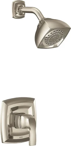 Vista 11 de Moen UT2692EPBG Voss Collection M-CORE 2-Series Kit de molduras de ducha con 1 mango, requiere válvula, oro cepillado