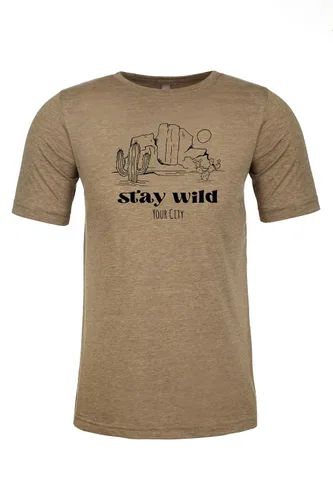 Vista 17 de I'd Hike That, Graphic Men's Tee, Funny T Shirt, Shirts with Sayings, Stonewash Blue or Sage (XL, Stonewash Blue)