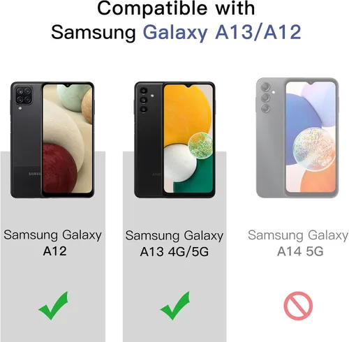 Vista 2 de JETech Protector de pantalla para Samsung Galaxy A13/A12, paquete de 3