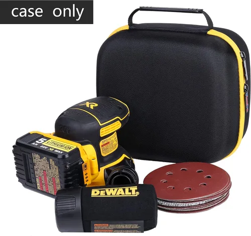 Vista 2 de khanka Estuche rígido de viaje compatible con lijadora orbital DEWALT 20V MAX (DCW210B), solo funda