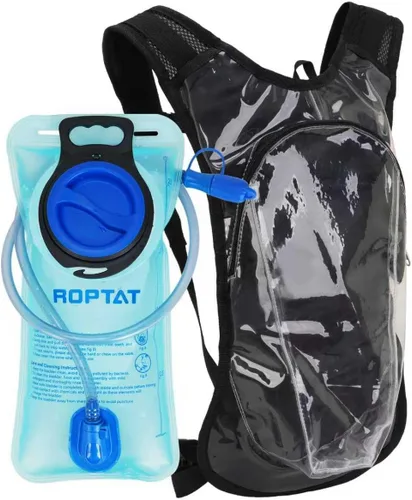 Vista 14 de Mochila de hidratación Roptat con bolsa de agua de 2L - Mochila de agua ligera con bolsa de agua para mujeres, hombres, correr, montar, andar
