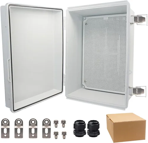 Vista 31 de Caja Eléctrica Impermeable a Prueba de Polvo Caja de Conexiones Resistente a la Intemperie IP67 Carcasa de Plástico ABS Caja de Proyecto
