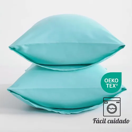 Vista 5 de NTBAY Juego de 2 fundas de almohada estándar, paquete de 2 fundas de almohada de microfibra cepillada de 20x26, suaves, resistentes a las arrugas, a