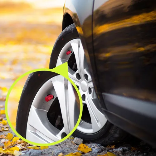 Vista 7 de EBOOT - 8 piezas de tapas para válvulas de neumáticos, cubiertas de válvulas universales para automóviles, a prueba de polvo, aluminio