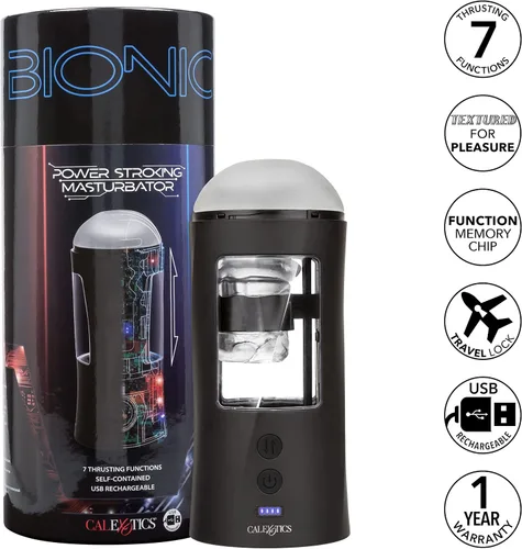 Vista 3 de CalExotics Masturbador masculino Bionic Power Stroking - SE-0851-05-3