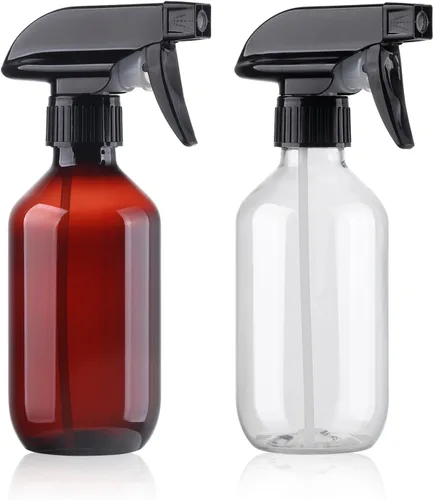 Vista 4 de Botellas de spray Teyssor Botella de agua de spray - Libre de BPA - 10 oz/300 ml Contenedores recargables de plástico de niebla fina Botella