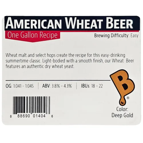 Vista 8 de Brewer's Best Kit de ingredientes de cerveza casera de un galón (cerveza de trigo americana)