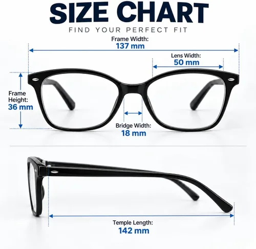Vista 3 de Gafas de miopía ligeras miopes a corta distancia miopía, lentes de miopía rosados transparentes negros (no lentes de lectura)
