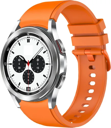 Vista 3 de Correas para Galaxy Watch 6 Classic de 1.850 in 1.693 in/Galaxy Watch 6 1.732 in 1.575 in, correas de silicona de 0.787 pulgadas para Galaxy Watch 5