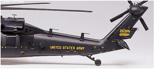 Vista 5 de Academy 12115 AH-60L DAP BLACK HAWK Helicóptero Kit de modelo de plástico