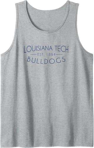 Vista 4 de Camiseta sin mangas simple de Louisiana Tech Bulldogs, Blanco