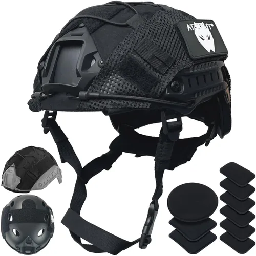 Vista 7 de ATAIRSOFT Casco táctico rápido para paintball y airsoft tipo PJ Od