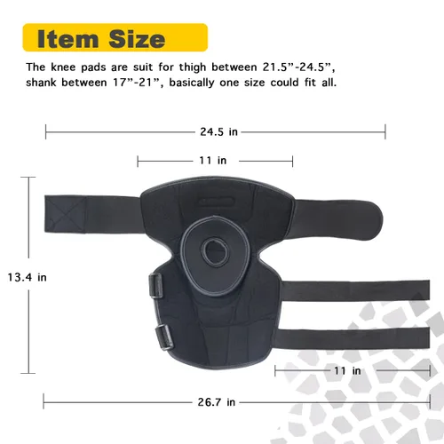 Vista 3 de Rodilleras para motocicleta, rodilleras MTB de alta resistencia, flexibles y transpirables para hombres