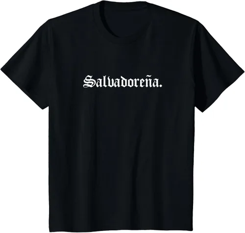 Vista 68 de Camiseta Salvadoreña Mujer, Negro