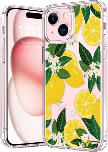 Vista 130 de bicol - Funda protectora a prueba de golpes para iPhone 15 Plus, funda delgada de acrílico transparente y diseños modernos para niña y mujer, 6.7