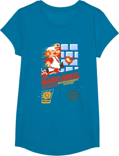 Vista 42 de Super Mario Dashin - Camiseta gráfica de acción, ajuste clásico, cuello redondo, color negro