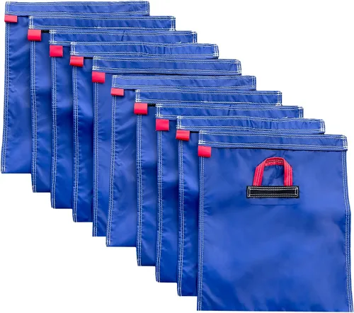 Vista 9 de Hullaballoo Bolsas de arena de vinilo extra duraderas de lujo, producto de seguridad de anclaje para casa de rebote inflable, toboganes de agua