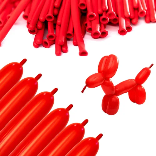 Vista 11 de 260 globos largos de Aragón (100 piezas) para animales de globo, diseño de forma de animal torcido de látex, globos mágicos largos para fiestas