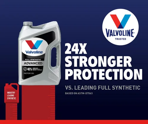 Vista 185 de Valvoline SynPower Full aceite sintético para motor, 1 Cuarto de galón, Ambar