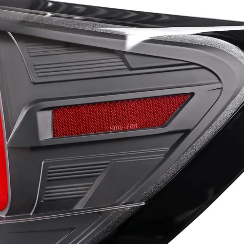 Vista 8 de SPEC-D TUNING Luces traseras secuenciales negras con barra LED roja compatible con Subaru Impreza/Impreza WRX 2008-2011, conjunto de par izquierdo +