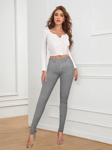 Vista 3 de Hybrid & Company Womens Super Comfy Stretch Denim 5 Pockets Jeans