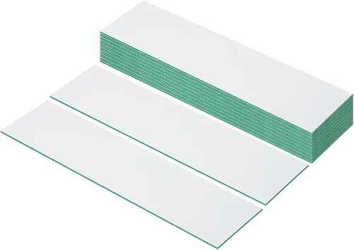 Vista 13 de PATIKIL Placas de nombre en blanco de 8"x2", paquete de 20, placas de nombre personalizadas grabadas personalizadas, rectángulos en blanco