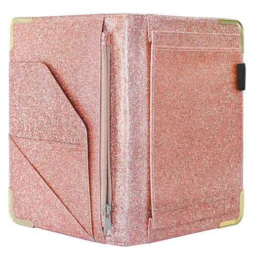 Vista 8 de Libreta de servidor DGBDPACK – Libretas de servidor para camarera con bolsillo con cremallera, 6 compartimentos, cartera organizadora de dinero
