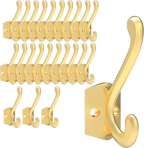 Vista 22 de CBWLWJ Paquete de 16 ganchos de pared resistentes para colgar en la pared, para sala de estar, baño, cocina, para abrigo, bolsa, bufanda, toalla