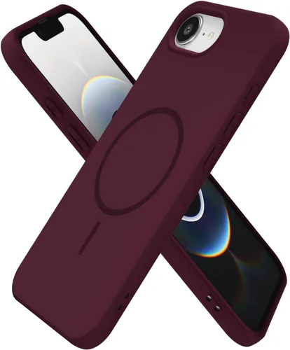 Vista 47 de Oakxco Funda de Silicona Mag Safe para iPhone 12 Pro Max, Funda Magnética Delgada y Fina Compatible con Carga Inalámbrica MagSafe, Bonita Funda