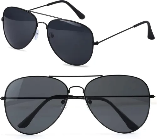 Vista 3 de Sombrero de piloto de aerolínea, accesorio de disfraz de piloto con gafas de sol de aviador para adultos y adolescentes, suministros de cosplay