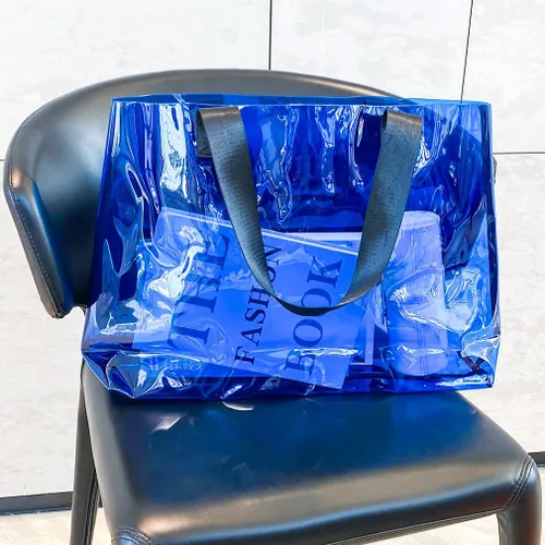 Vista 5 de Bolsa grande transparente – Versátil, impermeable, resistente a las manchas, bolsa de hombro transparente para el trabajo