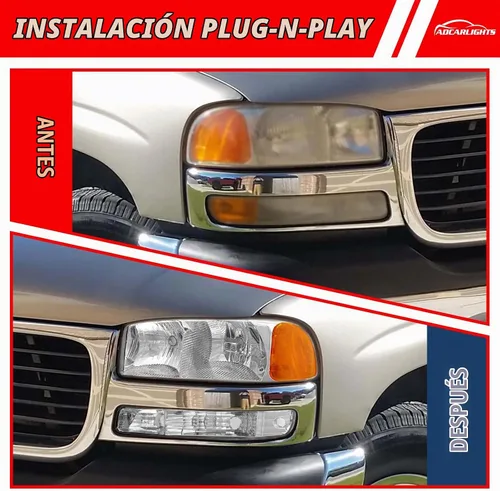 Vista 6 de Faro halógeno GMC Sierra y GMC Yukon 1999-2006