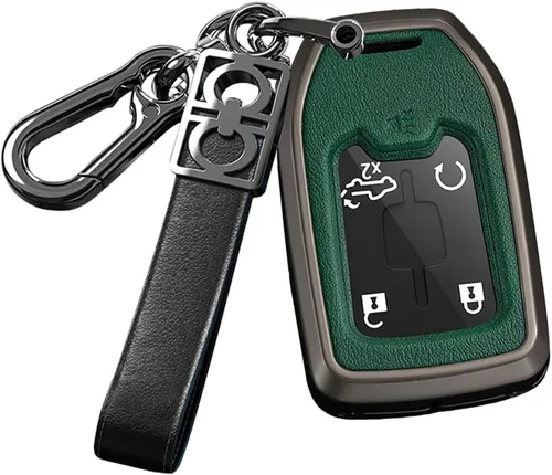 Vista 14 de ontto Funda para llave de coche con llavero de metal y piel sintética para Chevrolet Silverado Fit para GMC Sierra 1500 2500HD 3500HD Terrain Acadia