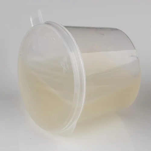 Vista 4 de WARMBUY Vasos desechables de plástico de 1 onza con tapas adjuntas, 100 unidades Pinturas para aderezos para ensaladas y salsas en contenedores