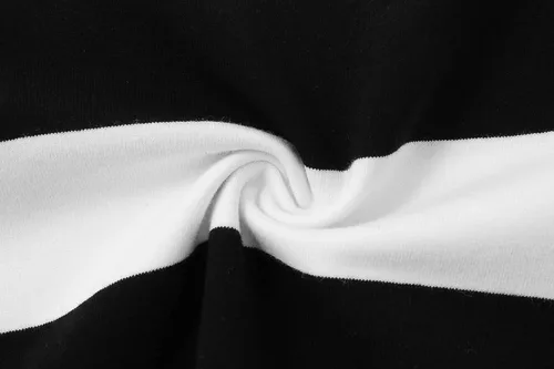 Vista 7 de Formeet17 Camiseta de manga larga a rayas para mujer, elástica, cómoda, cuello redondo