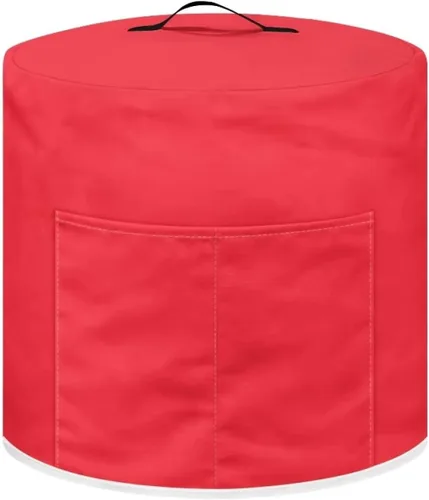 Vista 6 de Cubierta redonda para olla a presión de 3 cuartos de galón, lindo patrón de cocina, cubierta antipolvo con bolsillos para olla a presión eléctrica