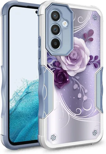 Vista 10 de Compatible con Samsung Galaxy S23, funda híbrida de doble capa con diseño gráfico resistente para Samsung Galaxy S23 (atrapasueños)