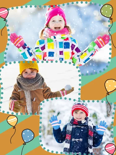 Vista 4 de SATINIOR 5 pares de guantes de dedos completos para niños, guantes de punto cálidos guantes de invierno para niños pequeños y niñas, suministros