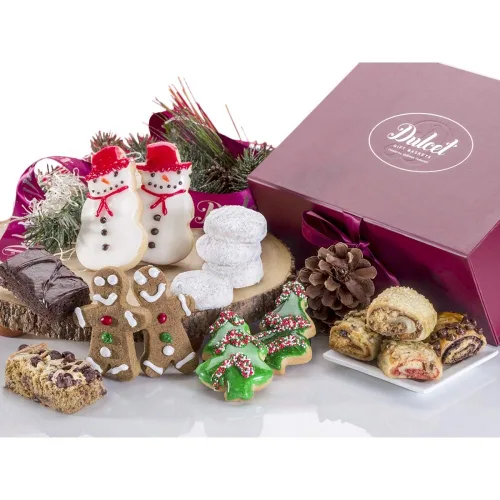 Vista 9 de Dulcet Gift Baskets Caja de regalo de la colección de chocolate definitiva rellena con brownie de dulce de leche, rugelah escamoso, pastel